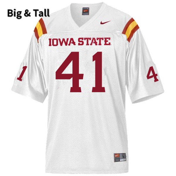 Iowa State Cyclones Men's #41 Mason Cassady Nike NCAA Authentic White Big & Tall College Stitched Football Jersey EI42Y80US